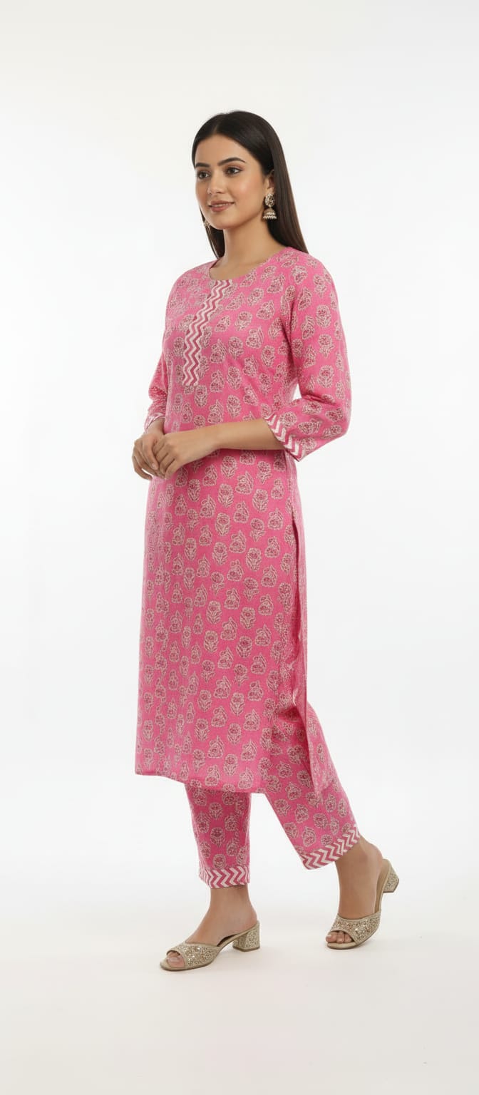 Meher Pink Charm Kurta Set