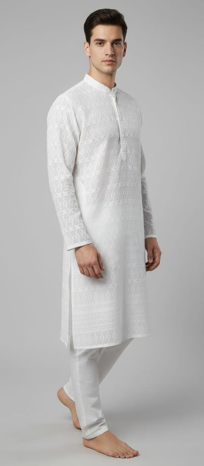 Aarav Ivory Luxe Kurta